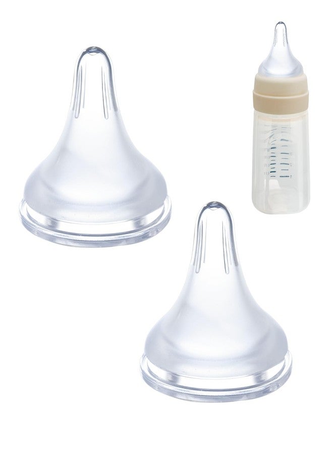 Runhike Bottle Nipples Compatible with Spectra with Baby Safe Soft Silicone,Medium Flow Nipples for Bottles Compatible with Spectra,Size 0-12 Month,2PCS (M) - Image 1